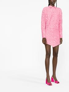 theattico The Attico Blousejurk met zebraprint - Roze