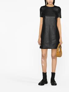 Wolford Mini-jurk van imitatieleer - Zwart