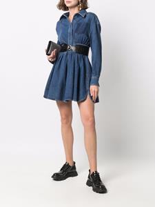 Alexander McQueen Flared blousejurk - Blauw