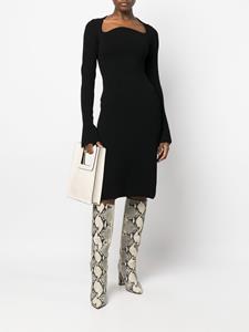 proenzaschouler Proenza Schouler Midi-jurk met gewelfde hals - Zwart