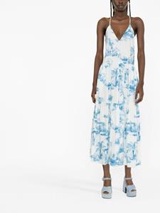 redvalentino RED Valentino Midi-jurk met print - Wit