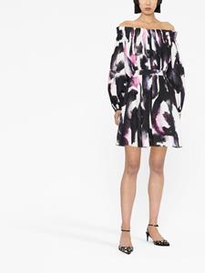 alexandermcqueen Alexander McQueen Off-shoulder mini-jurk - Wit