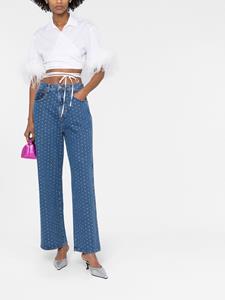 giuseppedimorabito Giuseppe Di Morabito Jeans verfraaid met kristallen - Blauw