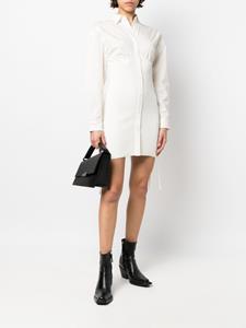 ANDREĀDAMO T-shirtjurk met korsetstijl - Beige