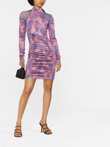 versacejeanscouture Versace Jeans Couture Gesmockte mini-jurk - Roze