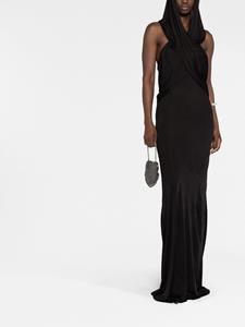 saintlaurent Saint Laurent Gedrapeerde jurk - Zwart