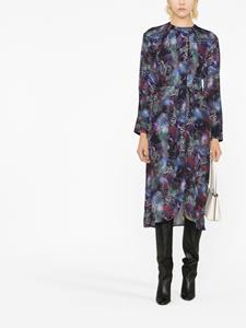 IRO Midi-jurk met grafische print - Zwart