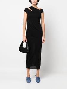 Helmut Lang Asymmetrische jurk - Zwart