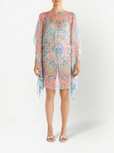 ETRO Jurk met grafische print - Blauw