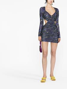 rotatebirgerchristensen ROTATE BIRGER CHRISTENSEN Mini-jurk met ruches - Blauw