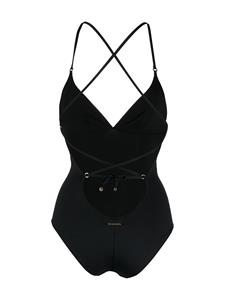 stellamccartney Stella McCartney Badpak met bandjes - Zwart
