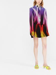 theattico The Attico Blousejurk met abstracte print - Paars