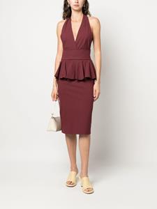 essentielantwerp Essentiel Antwerp Peplum midi-jurk - Rood