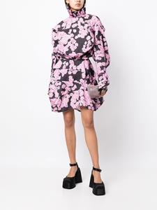 natashazinko Natasha Zinko Blousejurk met bloemenprint - Zwart