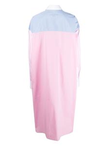 maisonkitsuné Maison Kitsuné Blousejurk met colourblocking - Wit