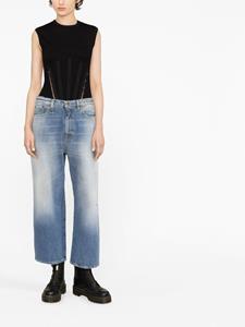 R13 Jeans met gerafelde afwerking - Blauw