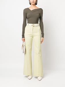 victoriabeckham Victoria Beckham Flared pantalon - Groen
