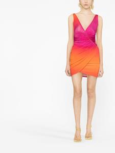 louisaballou Louisa Ballou Mini-jurk met ruches - Roze