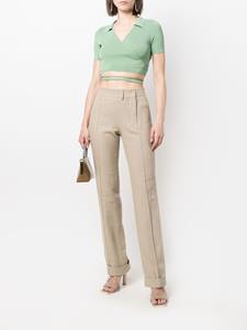 Jacquemus Flared broek - Beige