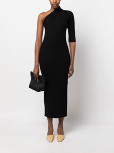 AERON Asymmetrische mini-jurk - Zwart