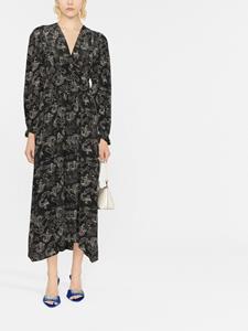 isabelmarant ISABEL MARANT Midi-jurk met paisley-print - Zwart