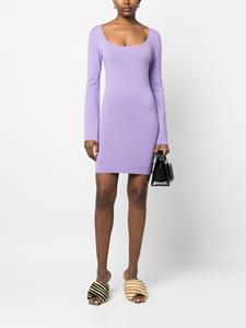P.A.R.O.S.H. Mini-jurk met klokmouwen - Paars