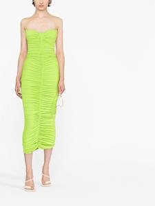 alexperry Alex Perry Midi-jurk met ruches - Groen