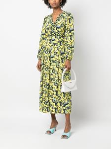 DVF Diane von Furstenberg Jurk met bloemenprint - Geel