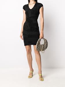 DSQUARED2 Jurk met logoprint - Zwart