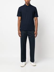 Herno Katoenen poloshirt - Blauw