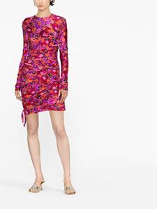 philosophydilorenzoserafini Philosophy Di Lorenzo Serafini Mini-jurk met bloemenprint - Oranje