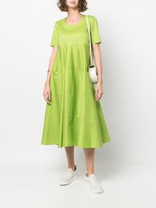 blancavita Blanca Vita Flared T-shirtjurk - Groen