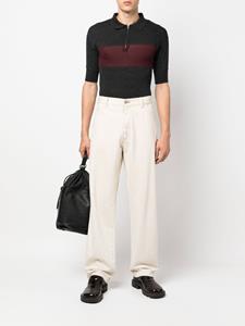 Maison Margiela Tweekleurig poloshirt - Grijs