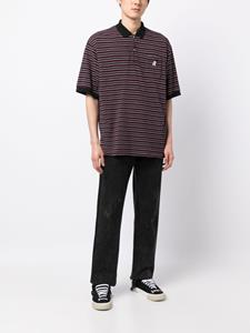 Undercover Gestreept poloshirt - Paars