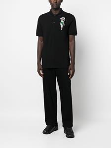 philippplein Philipp Plein Poloshirt met logopatch - Zwart