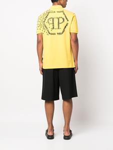 philippplein Philipp Plein Poloshirt met logoprint - Geel