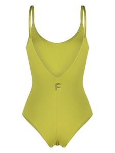 Fisico logo-embellished sleeveless swimsuit - Groen