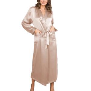 ladyavenue Lady Avenue Pure Silk Long Robe 