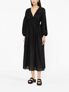 Matteau Midi-jurk met V-hals - Zwart