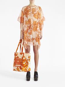 ETRO Berry-print kaftan dress - Oranje