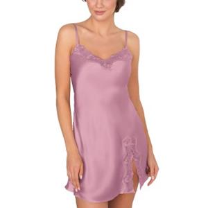ladyavenue Lady Avenue Pure Silk Slip With Lace 