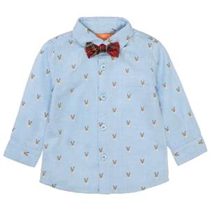 STACCATO Overhemd met strikje blauw