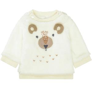 Staccato Jongens pluche trui oud white