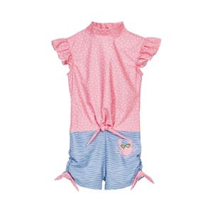 Playshoes zwempak Krab Blauw Roze