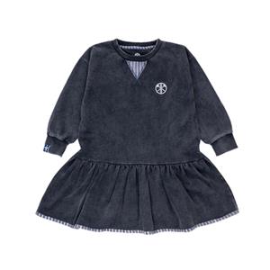 Kohleknirpse Sweat Jurk Marie Houtskool