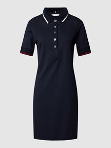 Korte Jurk Tommy Hilfiger REG SPLIT GLB STP POLO DRS SS