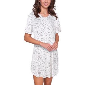 ladyavenue Lady Avenue Bamboo Short Sleeve Dotted Nightdress 