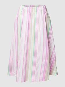 Armedangels Midirok met streepmotief, model 'PARLOMAA STRIPES'