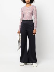 mm6maisonmargiela MM6 Maison Margiela Broek met wijde pijpen - Blauw