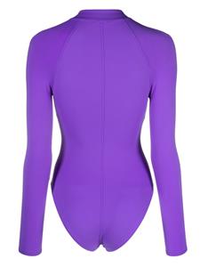 noireswimwear Noire Swimwear Badpak met lange mouwen - Paars